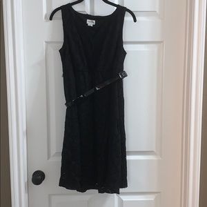 Black lace maternity dress